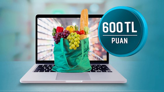 Gıda marketi alışverişlerinize 500 TL, World Pay ile ödemelerde ek 100 TL, toplamda 600 TL’ye varan Puan hediye! 
