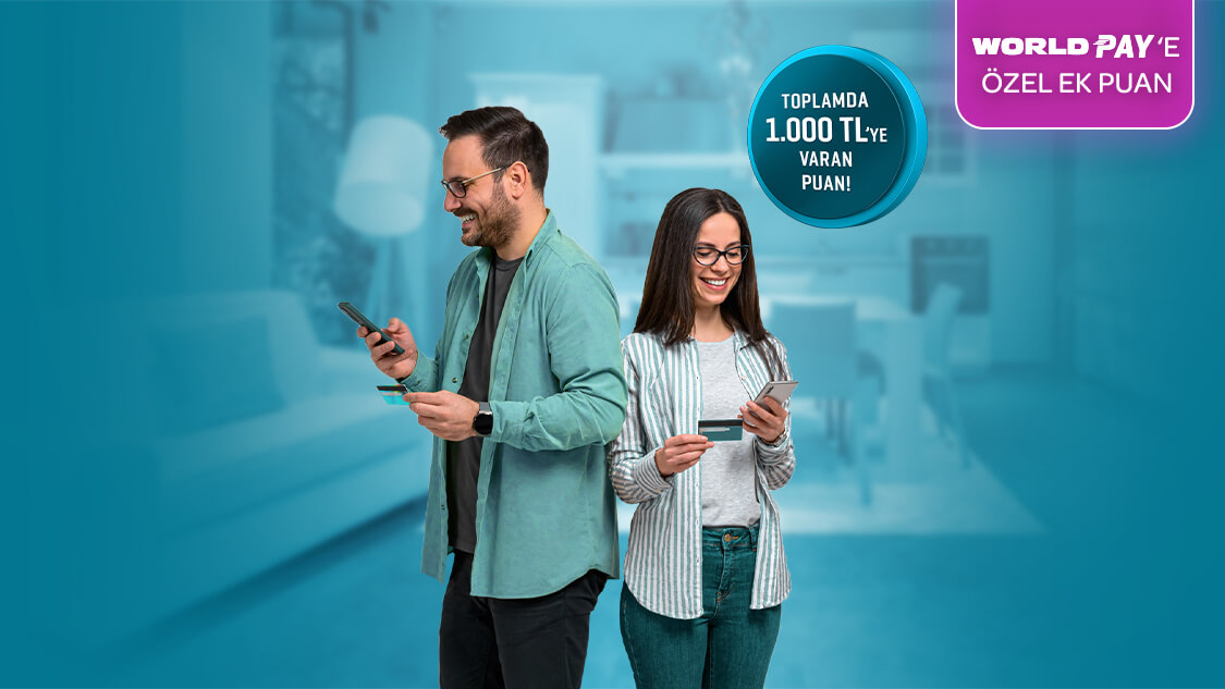 Seçili e-ticaret platformlarından yapacağınız harcamalara toplamda 1.000 TL’ye varan Puan fırsatı! 