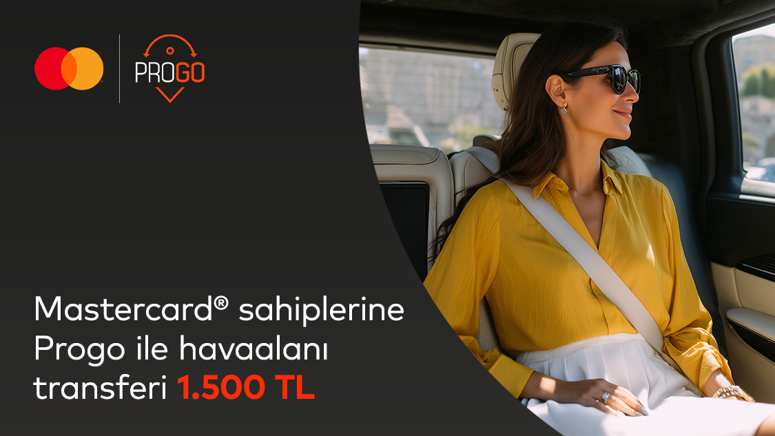 Silver Logolu Mastercard’ınıza  özel Progo Travel ile İstanbul Havalimanı & Sabiha Gökçen Havalimanı Transferi 1.500 TL!