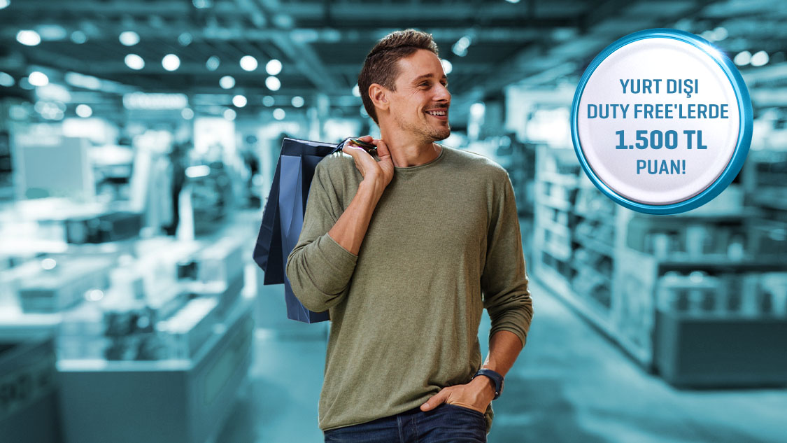 Mastercard logolu asıl kartınız ile yurt Dışındaki Duty Free’lerde toplamda 1.500 TL‘ye varan puan!